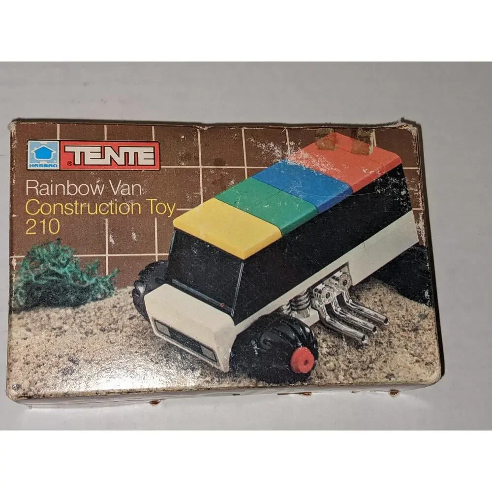 1977 Tente Hasbro Rainbow Van Construction Toy 210 Rare Sealed Box